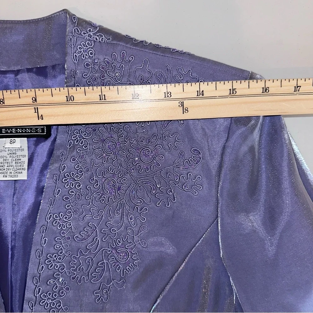 Alex‎ Evenings Petite Dress And Bolero Jacket Sz 8P Gown Mother Of The Bride